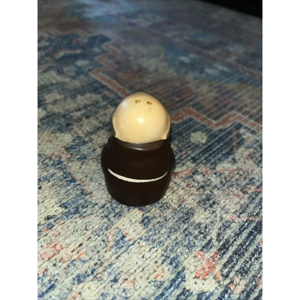 Goebel Friar Tuck Sugar Bowl & Salt/Pepper Shaker 1950 From Germany